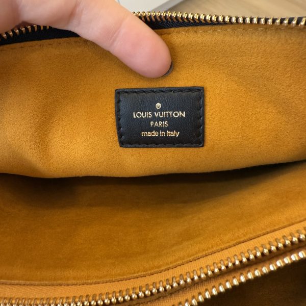 Louis Vuitton Lambskin Embossed Monogram Coussin MM Black