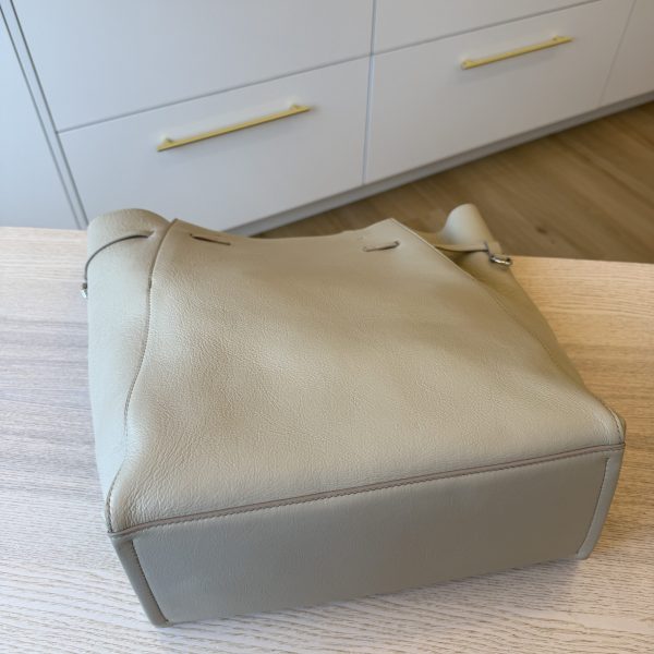 Givenchy Calfskin Voyou Medium North South Tote Light Beige