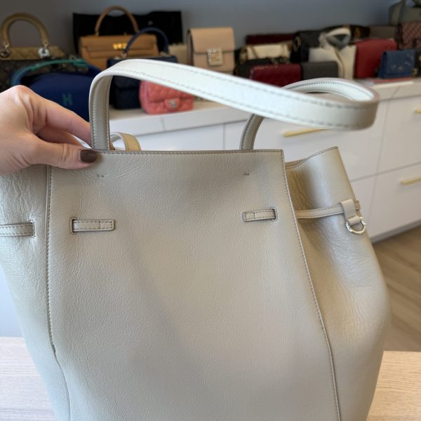 Givenchy Calfskin Voyou Medium North South Tote Light Beige
