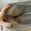 Chloe Calfskin Small Marcie Saddle Shoulder Bag Cashmere Grey