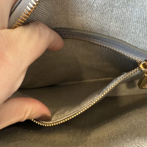 Chloe Calfskin Small Marcie Saddle Shoulder Bag Cashmere Grey