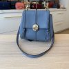 Chloe Grained Calfskin Small Penelope Soft Shoulder Bag Blue