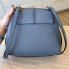 Chloe Grained Calfskin Small Penelope Soft Shoulder Bag Blue