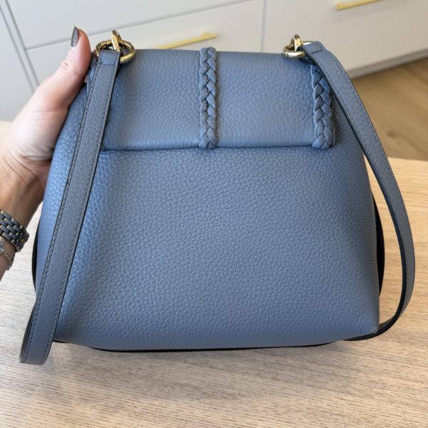Chloe Grained Calfskin Small Penelope Soft Shoulder Bag Blue