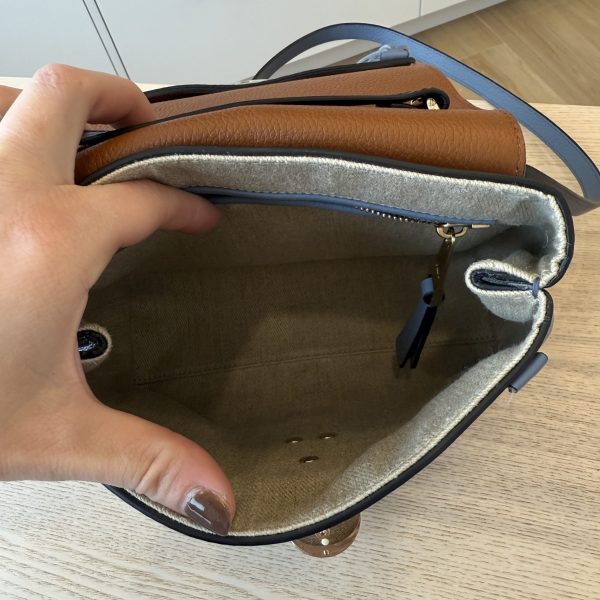 Chloe Grained Calfskin Small Penelope Soft Shoulder Bag Blue