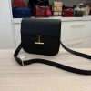 Tom Ford Tara Medium Crossbody in Grained Leather with Leather Strap Black