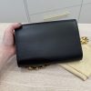 Louis Vuitton Black Calfskin Leather Chain Louise Clutch Bag