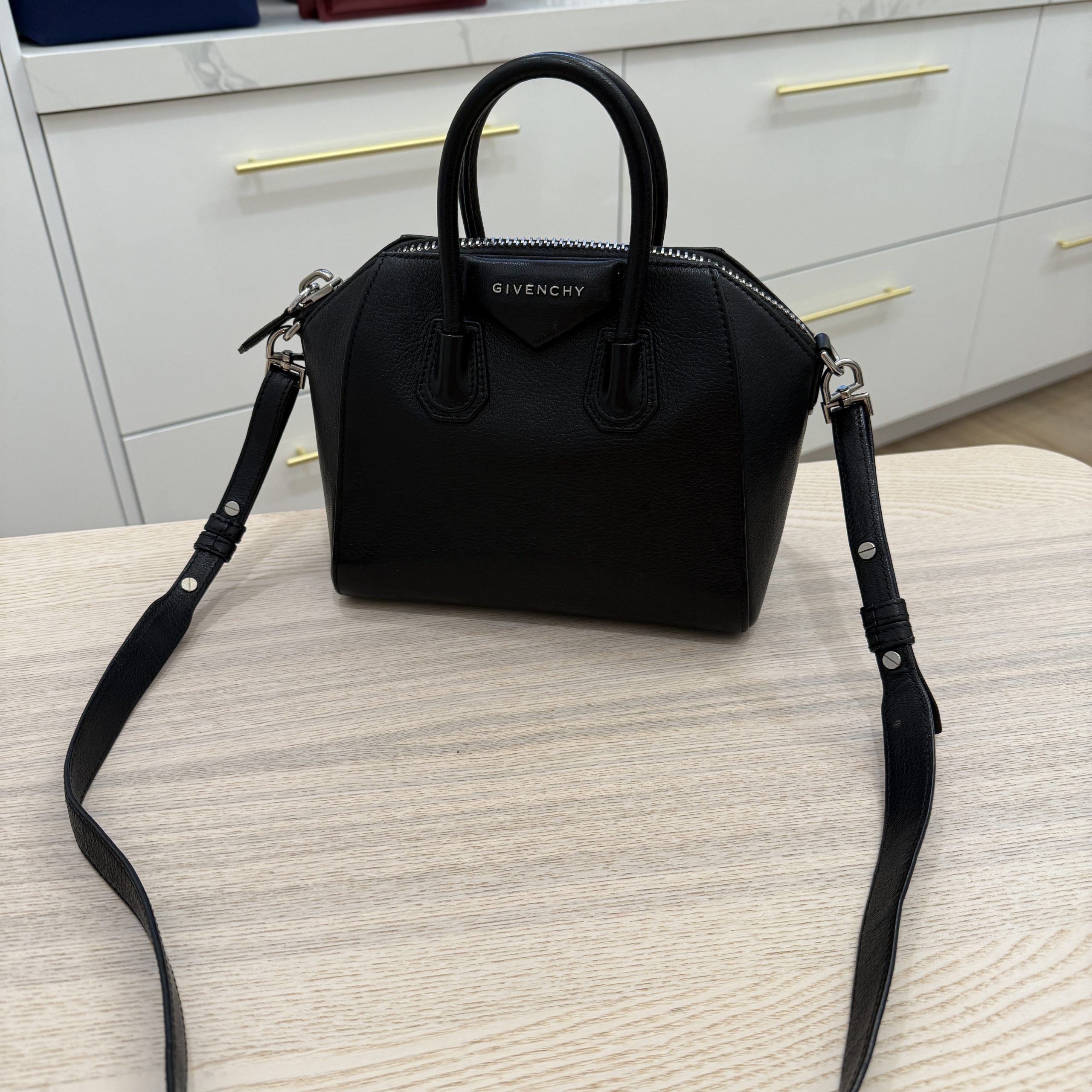 Givenchy Sugar Goatskin Mini Antigona Black