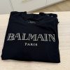 Balmain Long Sleeve Shirt XXL Black