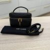 Saint Laurent (YSL) Gaby Vanity Bag in Lambskin Black and Gold Hardware