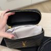 Saint Laurent (YSL) Gaby Vanity Bag in Lambskin Black and Gold Hardware