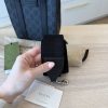 Gucci GG Supreme Monogram Appia Calfskin Web Mini Tote Bag Black