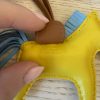 Hermes Milo Lambskin Grigri Rodeo Horse Bag Charm PM Jaune De Naples