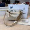 Loewe Puzzle Edge Small Top-Handle Bag in Tricolor Leather
