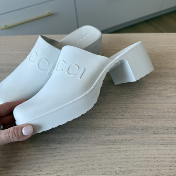 Gucci Women's Slip on Sandal White 39