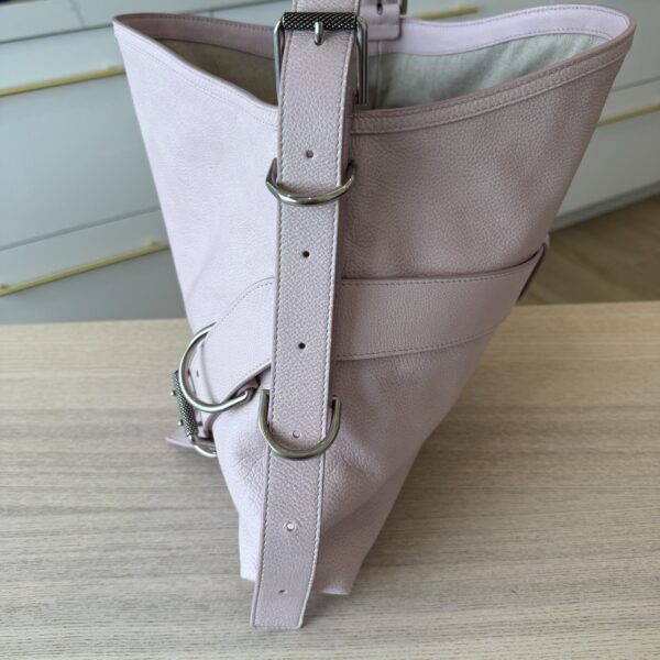 Givenchy Tumbled Calfskin Medium Voyou Bag Old Pink