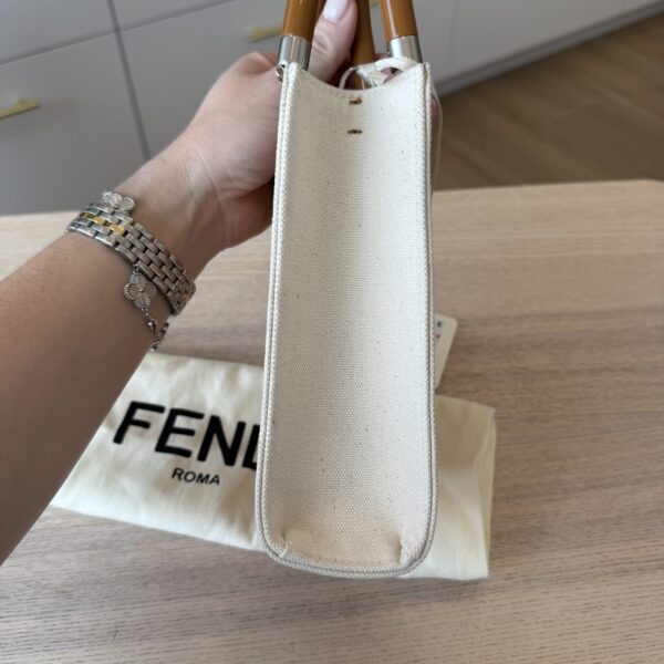 Fendi Sunshine Shopper Tote Patent Mini