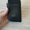 The Row Zipped Wallet in Shiny Kid Leather Black