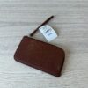 The Row Zipped Wallet in Shiny Kid Leather Burnt Umber