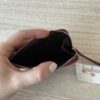 The Row Zipped Wallet in Shiny Kid Leather Burnt Umber