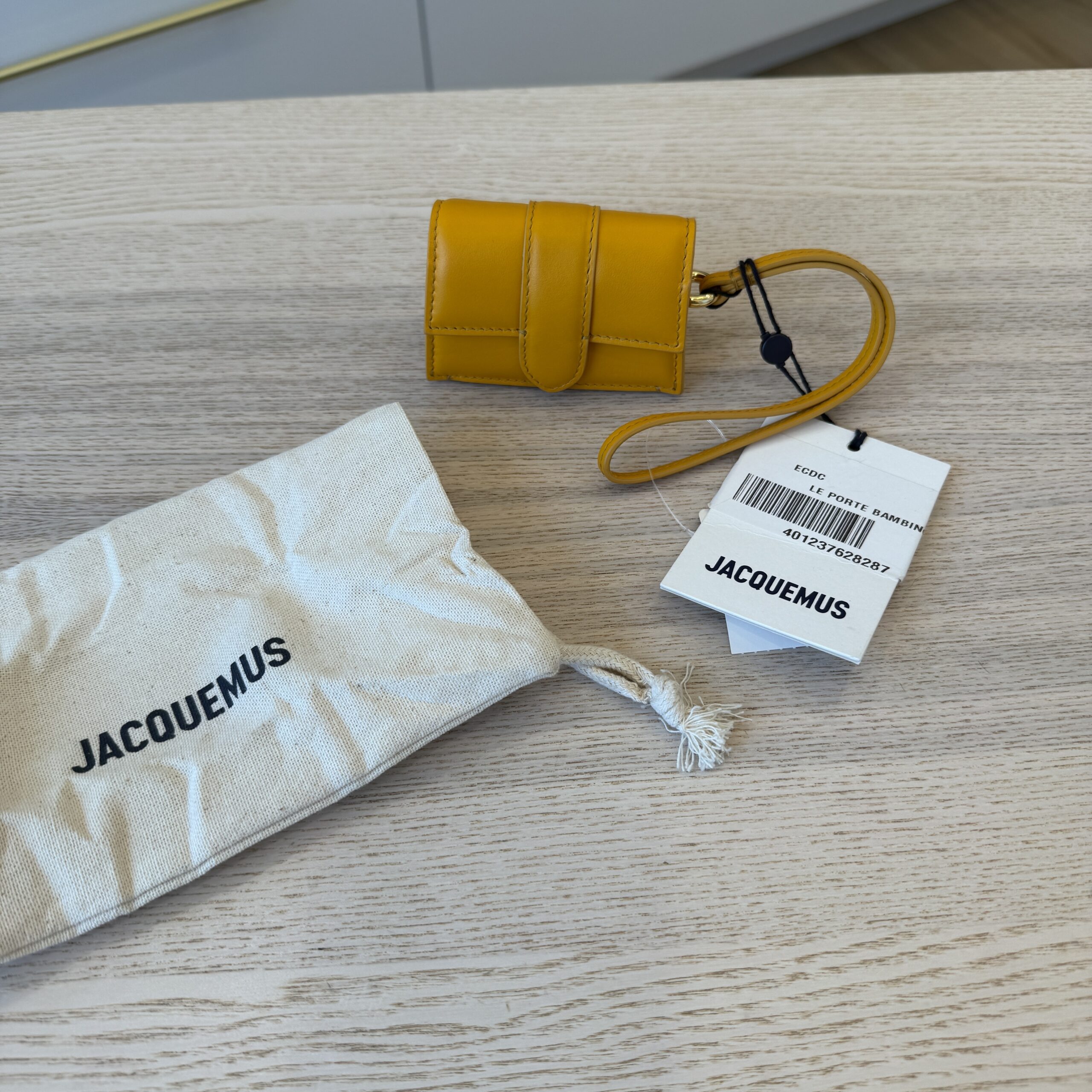 Jacquemus Le porte Bambino AirPods Case Dark Orange