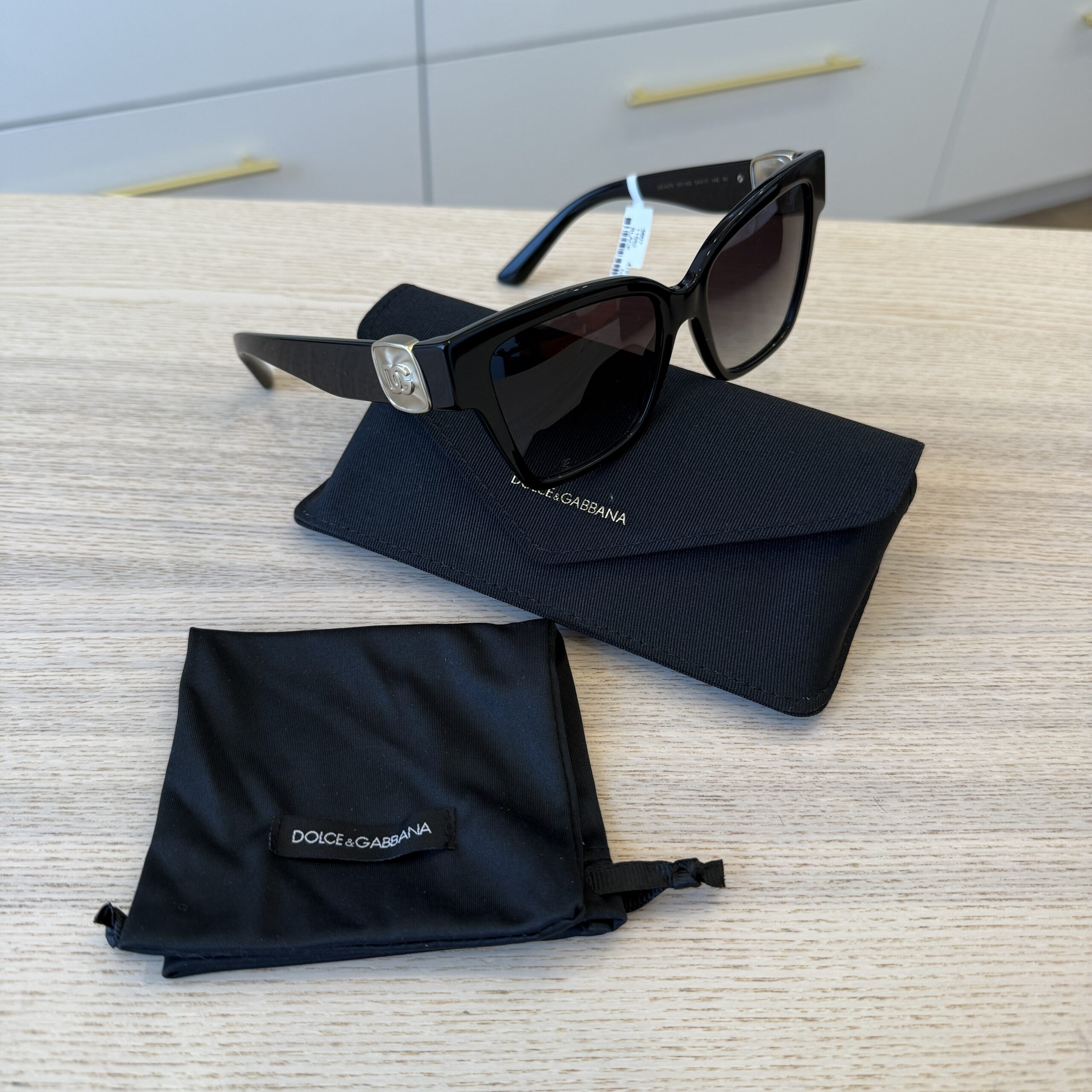 Dolce & Gabbana DG Precious Black Sunglasses
