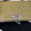 Chanel Quilted Patent Leather New Medium Boy Bag
