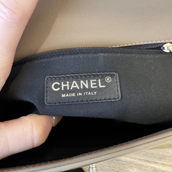 Chanel Quilted Patent Leather New Medium Boy Bag