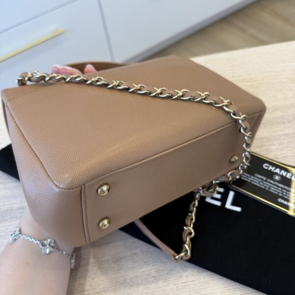 Chanel Caviar Quilted Small Business Affinity Flap Caramel Gold Hardware