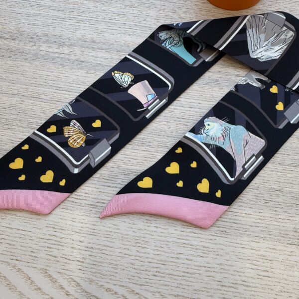 Hermes Multicolor Silk Twilly