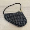 Christian Dior Monogram Mini Saddle Pochette Navy