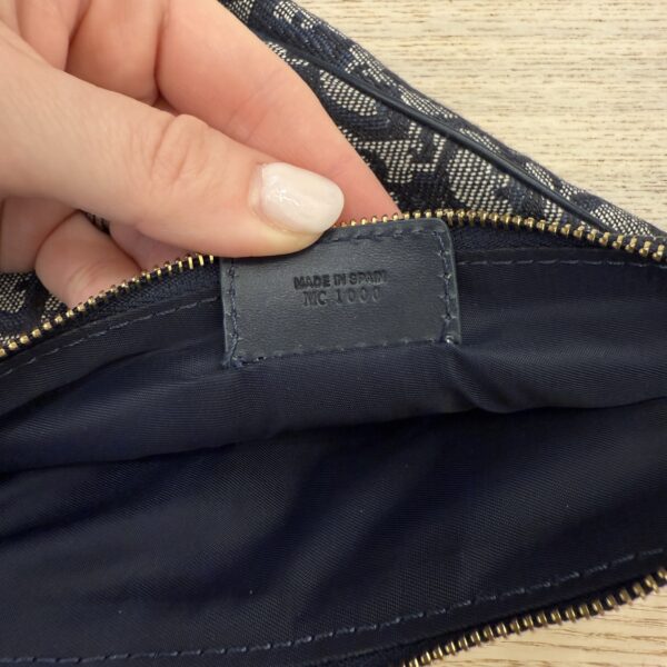 Christian Dior Monogram Mini Saddle Pochette Navy