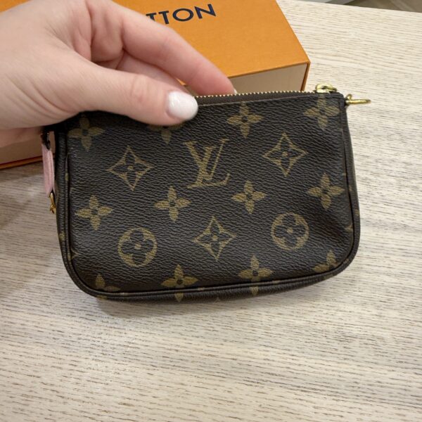 Louis Vuitton Monogram Vivienne Xmas Mini Pochette Accessories Pink