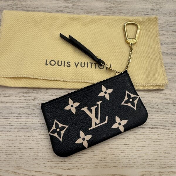 Louis Vuitton Empreinte Monogram Giant Key Pouch Black Beige