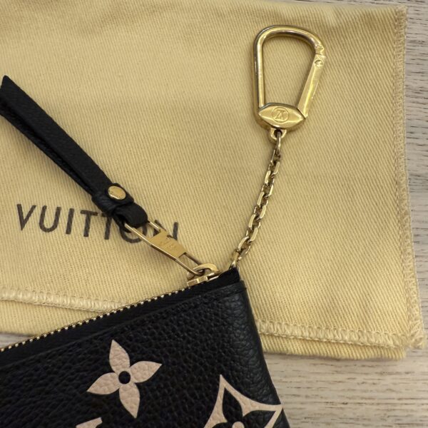 Louis Vuitton Empreinte Monogram Giant Key Pouch Black Beige