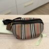 Burberry E-Canvas Icon Stripe Sonny Bum Bag Archive Beige