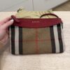 Burberry Nova Check Shoulder Bag Canvas Beige Red