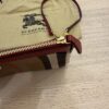 Burberry Nova Check Shoulder Bag Canvas Beige Red