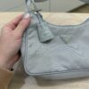 Prada Tessuto Nylon Mini Re-Edition 2000 Bag Light Grey