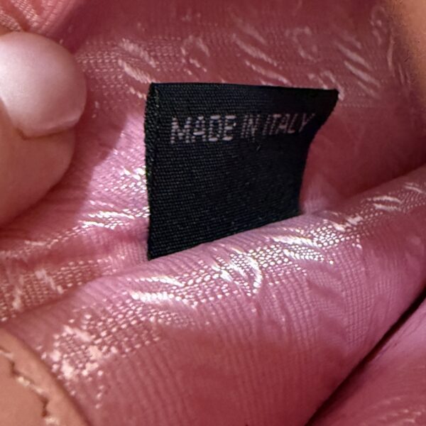 Prada 2023 Mini Saffiano Triangle Phone Bag Pink