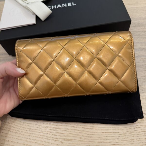 Chanel Patent Golden Class Wallet