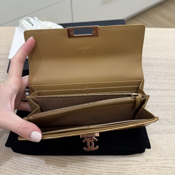 Chanel Patent Golden Class Wallet
