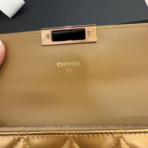 Chanel Patent Golden Class Wallet