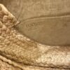 Loewe Calfskin Small Gate Crossbody Bag Raffia Tan