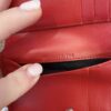 Saint Laurent Cassandre Smooth Leather Wallet Red Silver Hardware