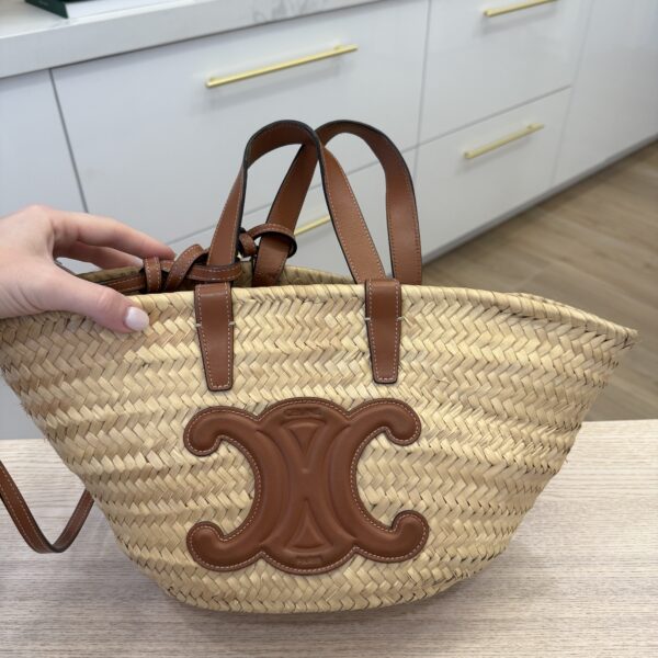 Celine Triomphe Basket Shoulder Bag Teen