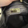 Prada Wicker Canvas Bucket Bag Black