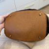 Burberry Canvas Mega Check Medium Ashby Hobo Saddle Brown