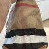 Burberry Canvas Mega Check Medium Ashby Hobo Saddle Brown