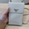 Prada Phone Holder Crossbody Bag Saffiano Leather